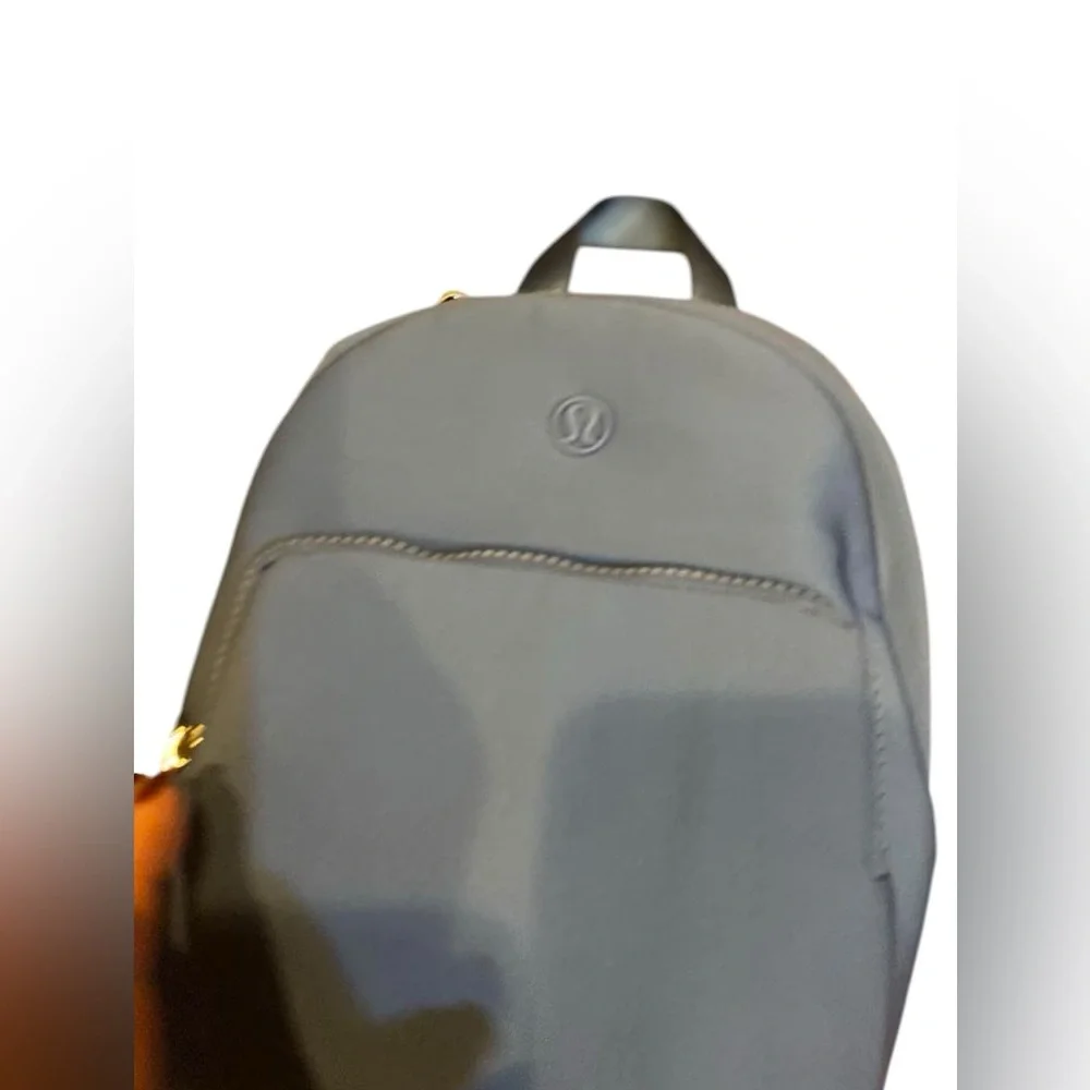NWT Lululemon knit nylon mini backpack OASIS BLUE